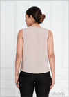 Sleeveless Cowl Neck Top - 190623