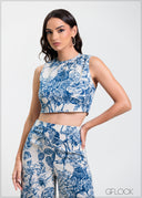 Sleeveless Crop Top - 310325