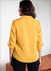 Turn-Up Sleeve Top - 040923