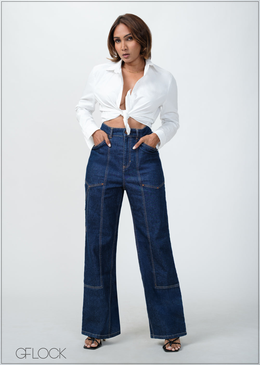 Pocket Detail Jean - Long Length - 090425