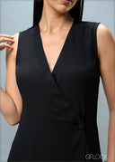 Sleeveless Short Dress - 010825