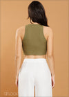 Sleeveless Crop Top - 070325