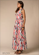 Halter Neck Maxi Dress - 150526