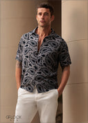 Normal Collar Short Sleeve Shirt - 130825