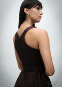 V-Neck Midi Dress - 030426