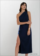 One Shoulder Midi Dress - 050626