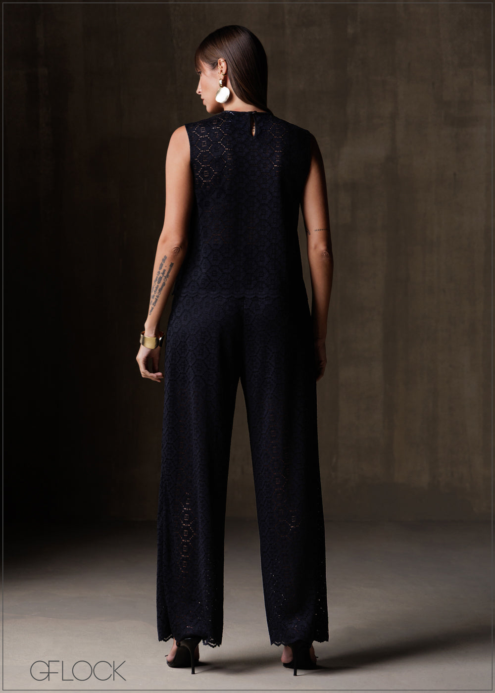 High Waist Lace Pant - 191225