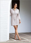 Button Down Shirt Dress - 231023