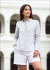 Long Sleeve Linen Shirt - 040823