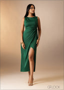 Sleeveless Wrap Maxi Dress - 180926