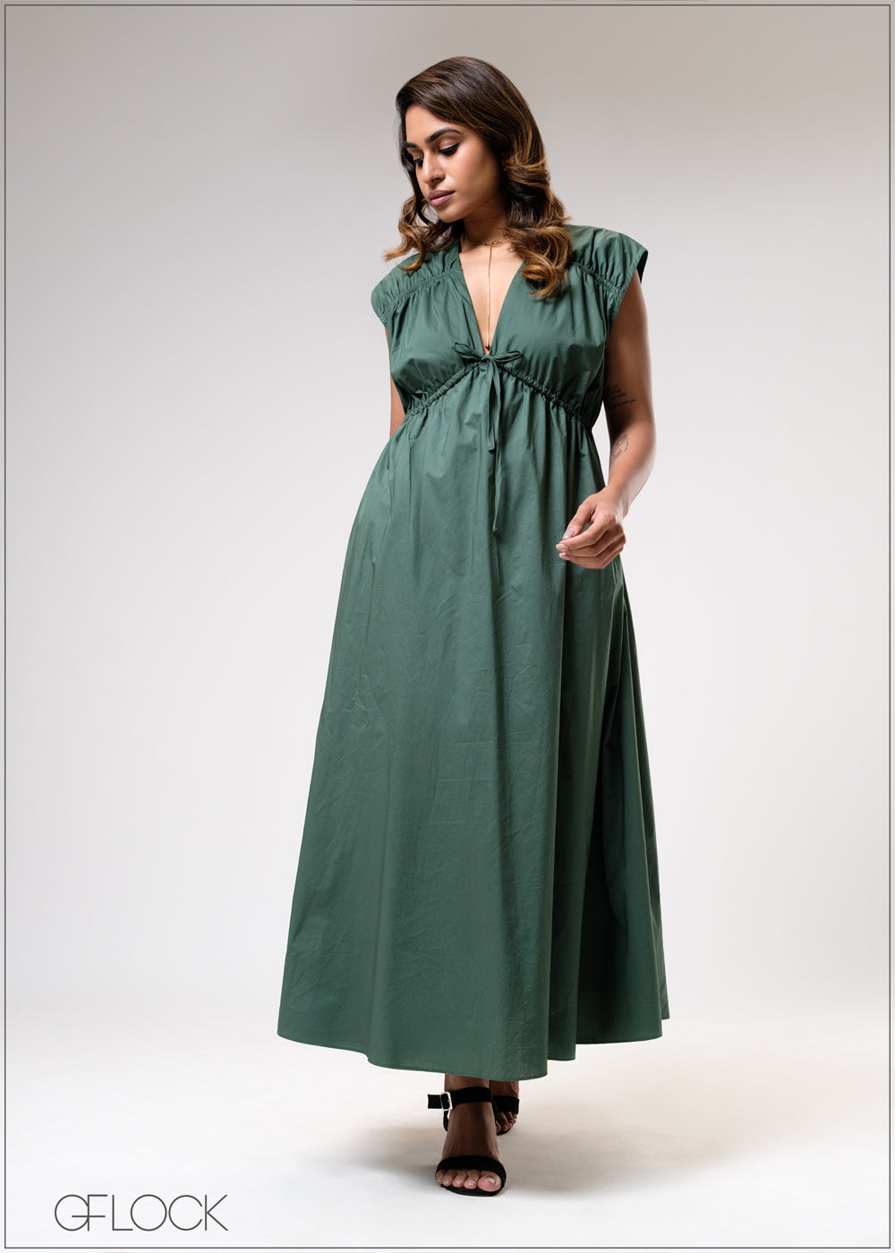 Gathered Detail Dress - 310725