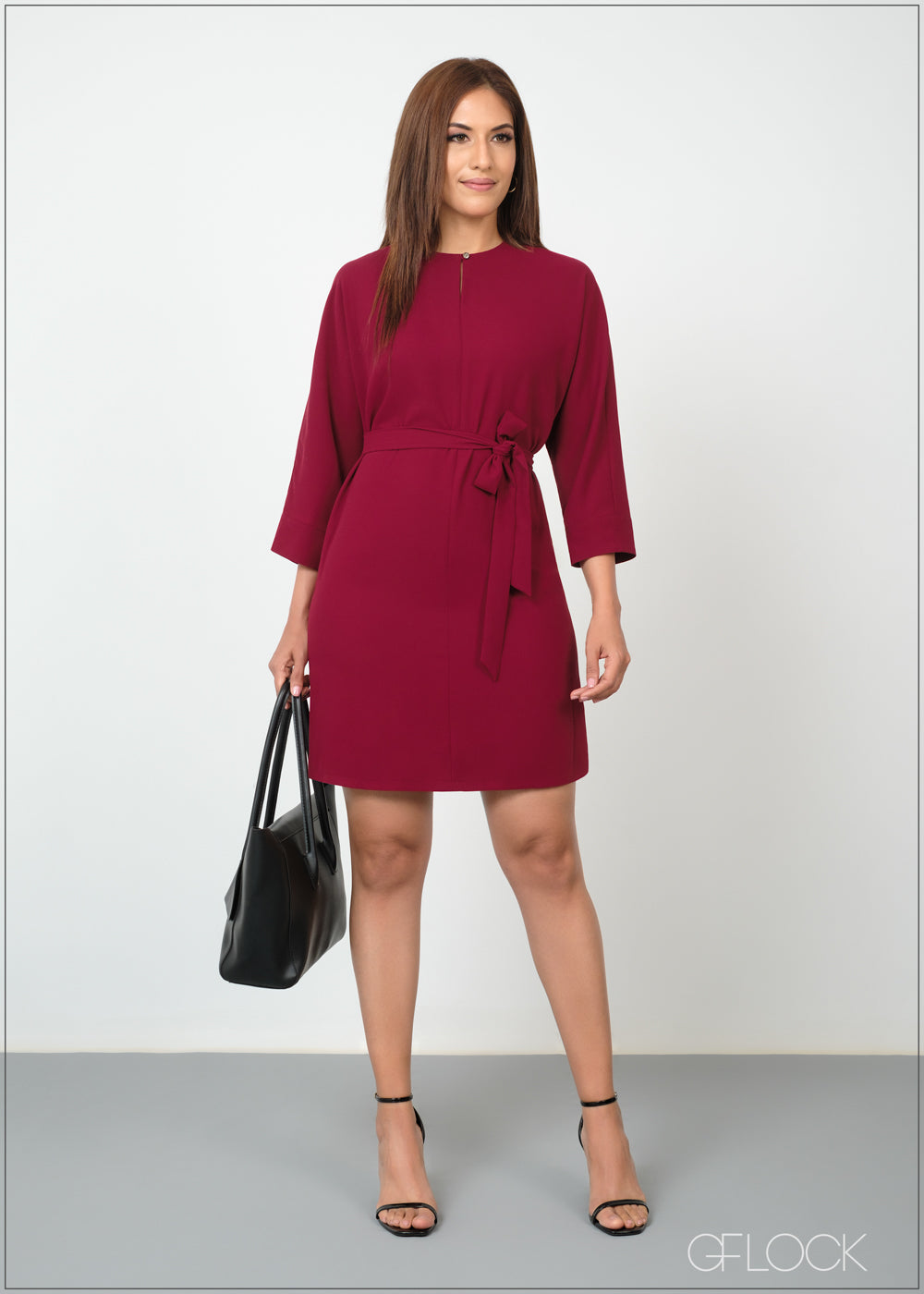 Three Quarter Sleeve Dress - 100624