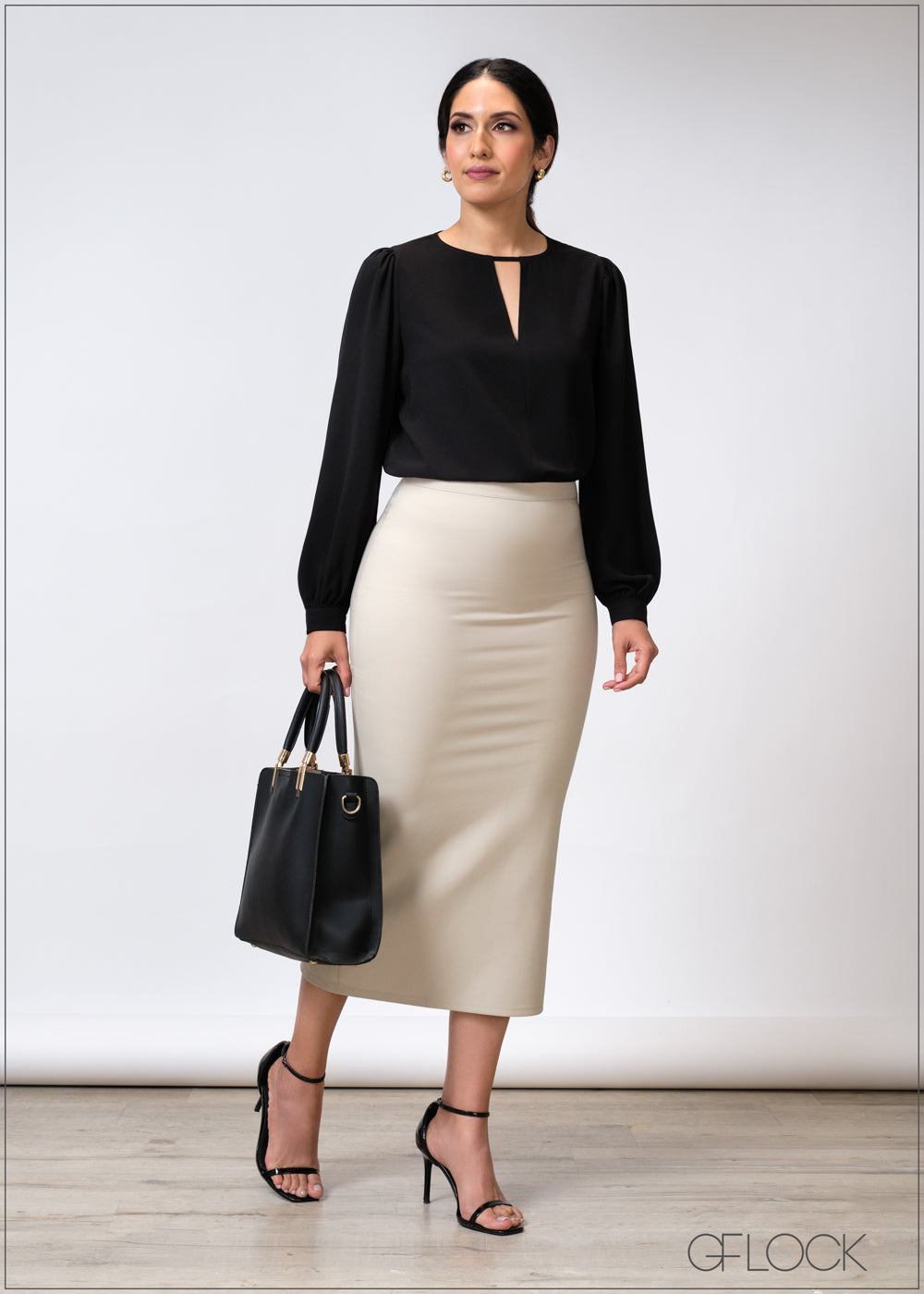 V-Neck Long Sleeve Top - 020625