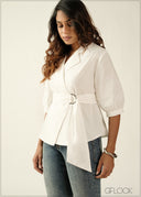 Ring Detailed Cotton Top - 270726