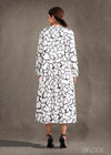 Print Puff Sleeve Dress - 260124