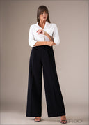 High Waist Pleated Pant - Long Length - 060326