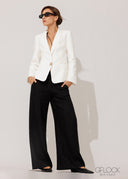 High Waist Stretch Linen Pant - 120826