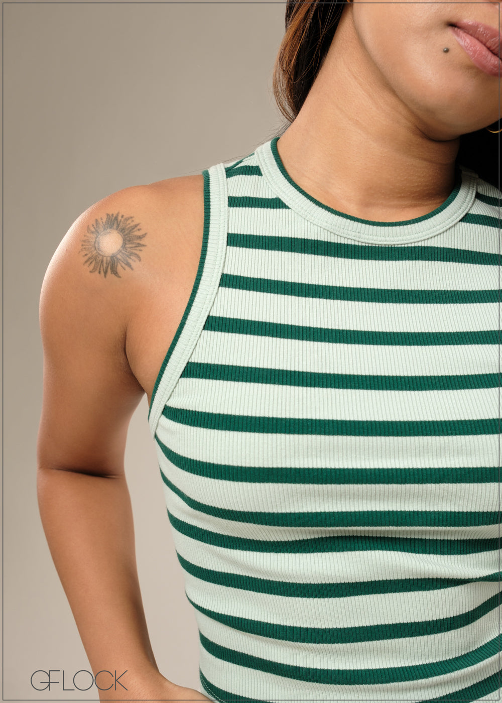 Stripe Crop Top - 100925