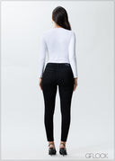 Black High Rise Skinny Jean - 151025