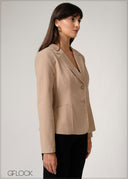 Back Pleated Blazer - 250526