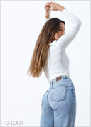 Straight Leg Moon Wash Jean - 140824