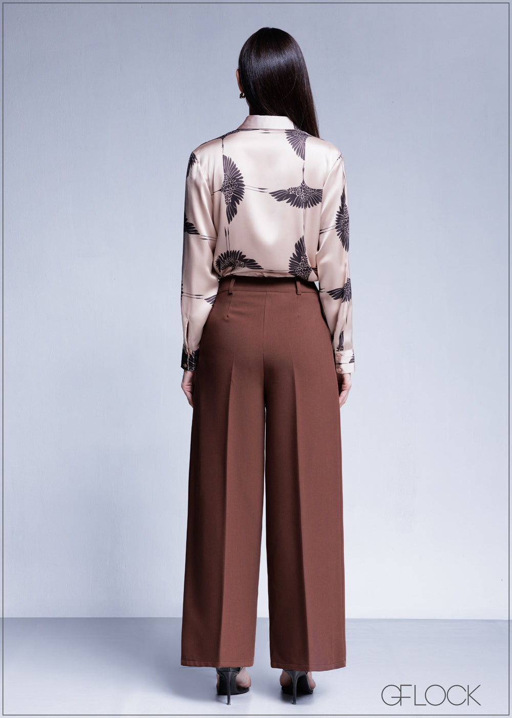 High Waist Pleated Pant - 100425