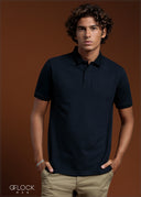Embossed Collar Polo T-Shirt - 080425