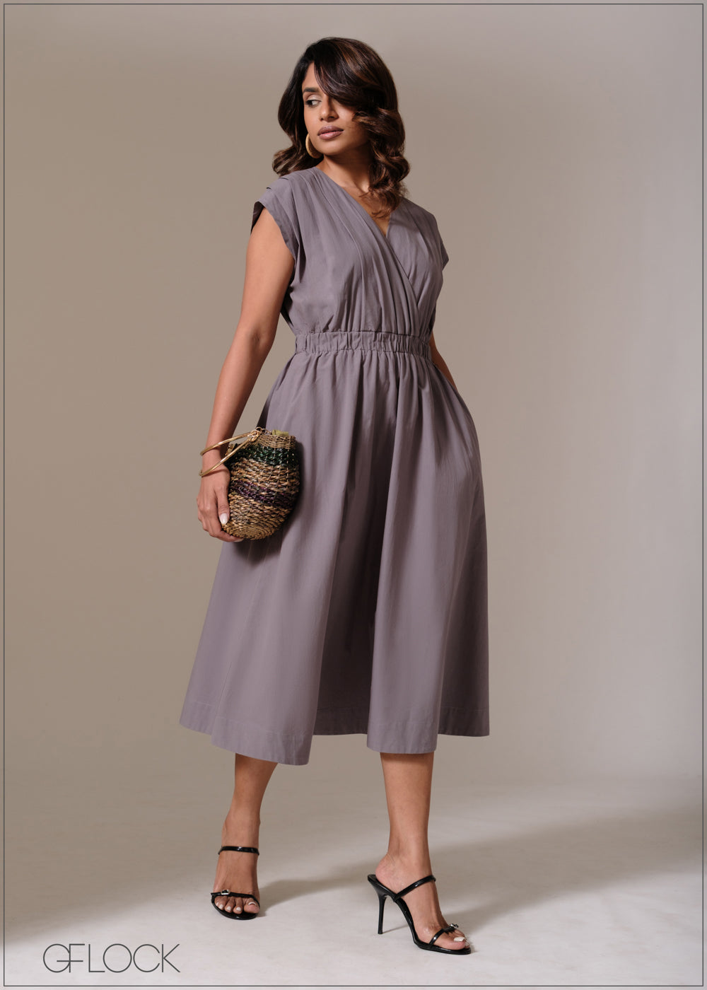 Shoulder Detailed Dress - 241125