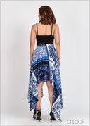 High Waisted Handkerchief Skirt - 310524