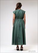 Gathered Detail Dress - 310725