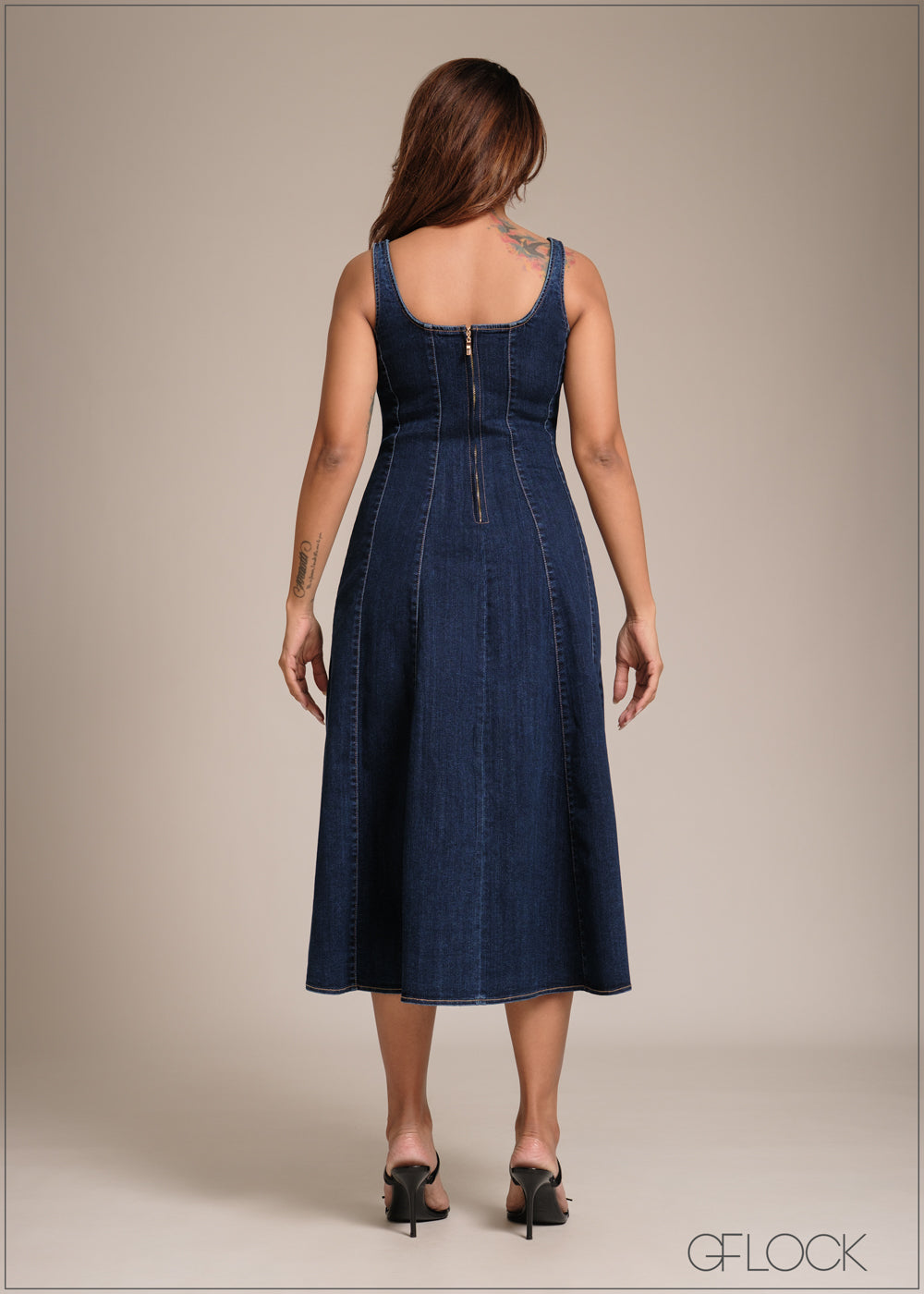 Denim Maxi Dress - 241225D