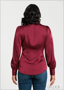 Collared Front Neck Detailed Top - 140725