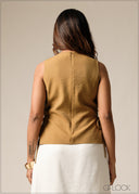 Corset Detailed Peplum Top