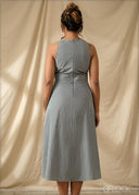 Gingham Midi Dress - 290925