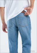 Straight Leg Ripped Jean - Long Length - 250625