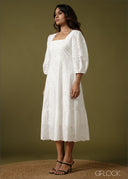 Smocked Midi Dress - 100726