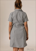 Gingham Mini Dress - 110926