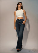 High Rise Bootcut Jean - Short Length - 250626