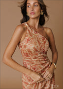 One Shoulder Bodycon Dress - 140826
