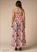 Halter Neck Maxi Dress - 150526