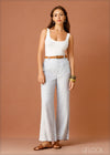 Flared Linen Pant - 010923
