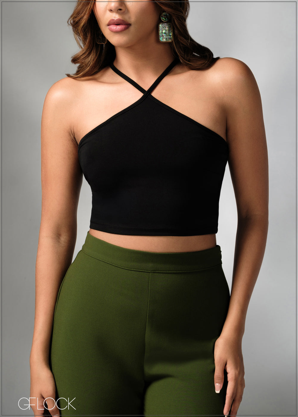 Halter Neck Crop Top - 270625
