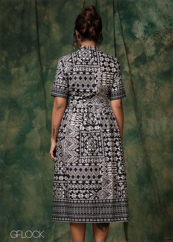 Printed Midi Dress - 171225