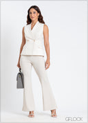 High Waisted Bootleg Pant - 141024