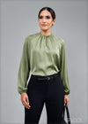 Blouse With Keyhole Detail - 260224