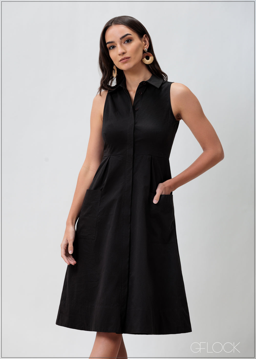 Pocket Detailed Dress - 070425