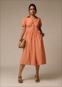 V-Neck Dress - 250926
