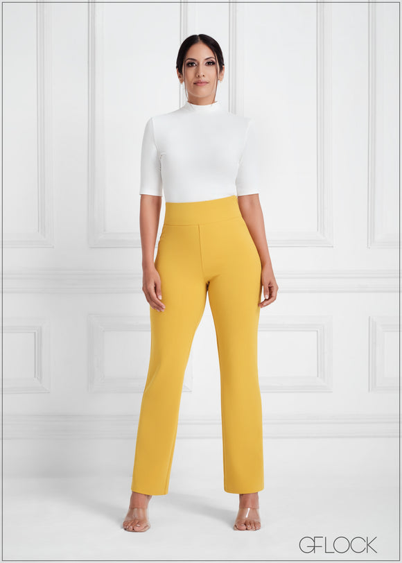 High Waist Straight Leg Pant - 050523