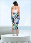 Printed Wrap Skirt - 260623