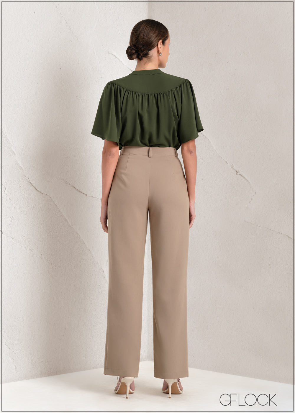 Straight Leg Pant - Tan Pants